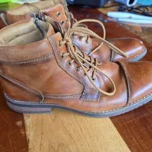 Oxford Tan Leather Derby Shoes